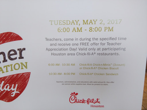Fast Food Restaurant «Chick-fil-A», reviews and photos, 21622 Texas 249 Access Rd, Houston, TX 77070, USA