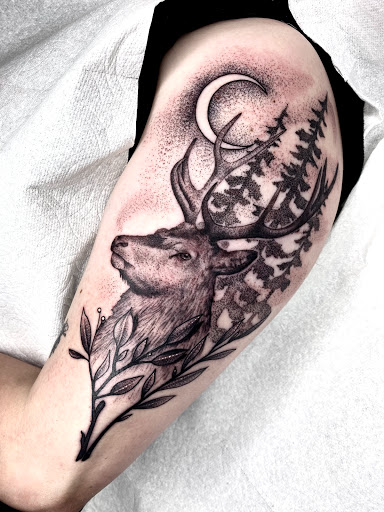 Explore american indian tattoo ideas, creative tattoo ideas in Savannah, available at tattoos by delan