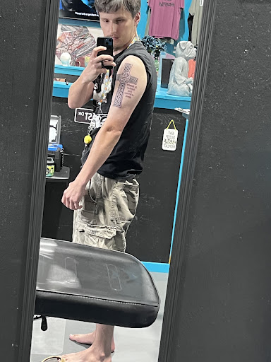 Explore feminine cover up tattoo ideas, creative tattoo ideas in Weatherford, available at Weatherford Tattoo Co.