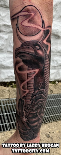 Explore long beach tattoo ideas, creative tattoo ideas in Lockport, available at Tattoo City by Larry Brogan