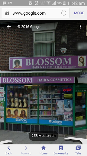 Blossom hair and cosmetics