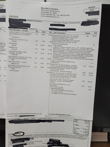 Auto Repair Shop «Morisette Automotive Chesterfield Township», reviews and photos, 49610 Gratiot Ave, Chesterfield, MI 48051, USA