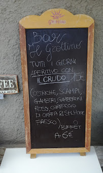 Menu / carte de Bar Il Grottino à Porto Santo Stefano