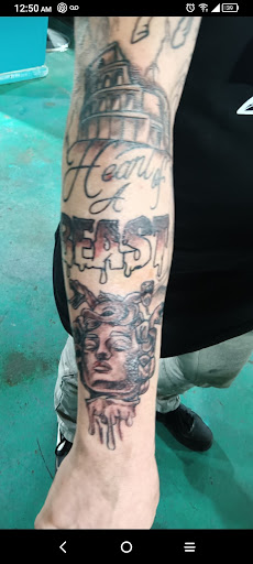 Explore female elbow tattoo ideas, creative tattoo ideas in Dallas, available at Freak Show Studio