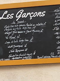 Les Garçons à Villefranche-sur-Mer menu