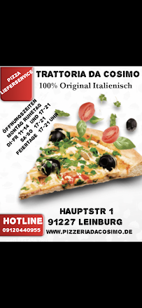 Pizzeria Pizzeria Trattoria Da Cosimo seit 2008 100% original Italienische Pizzeria Mit Lieferservice à Leinburg (la carte)