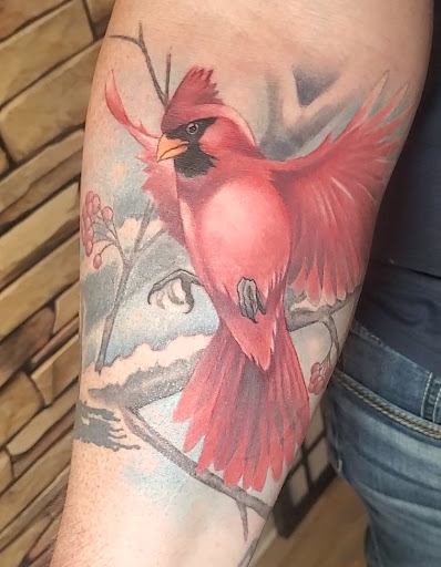 Explore trap tattoo ideas, creative tattoo ideas in Columbus, available at Black Koi Studio