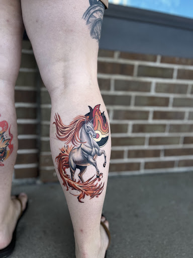 Explore patchy tattoo ideas, creative tattoo ideas in Cadillac, available at Limitless Ink Tattoo Studio