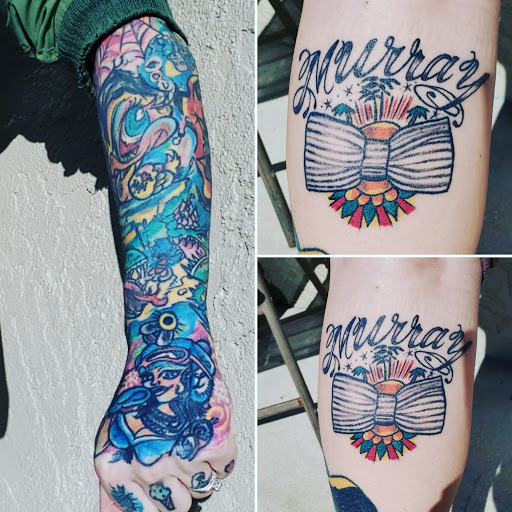 Explore cyberpunk edgerunners tattoo ideas, creative tattoo ideas in Englewood, available at The Original Big Daddy Tattoo & Body Piercing est.1997 est.1997