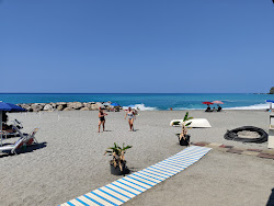 Foto de Spiaggia Coreca com linha costeira longa e reta