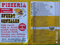 Pizzeria Pizzeria Speedy Gonzales à Olbia (la carte)