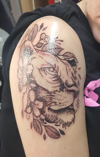 Explore mens dark tattoo ideas, creative tattoo ideas in San Angelo, available at Alchemy Tattoo and Piercing Studio