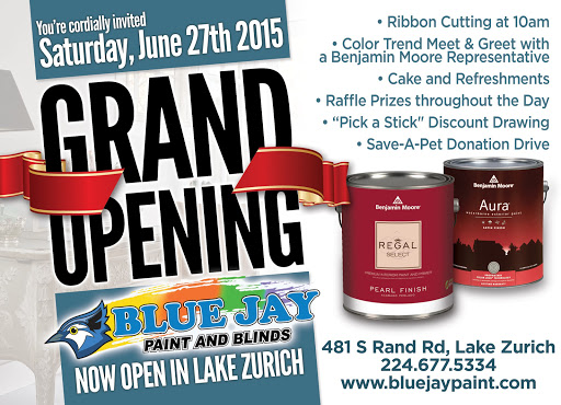 Paint Store «Blue Jay Paint and Blinds», reviews and photos, 481 S Rand Rd, Lake Zurich, IL 60047, USA