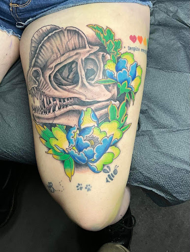 Explore beauty and beast tattoo ideas, creative tattoo ideas in Green Cove Springs, available at Under Your Skin Tattoos