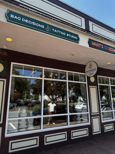 Explore cover up arm tattoo ideas, creative tattoo ideas in Branford, available at Bad Decisions Tattoo Studio