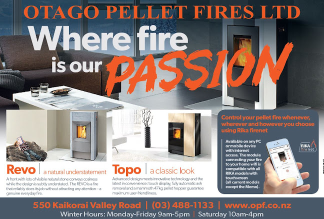 Comments and reviews of Otago Pellet Fires Ltd