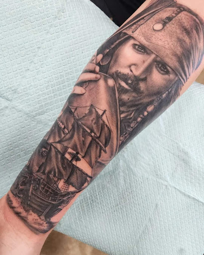 Explore treasure planet tattoo ideas, creative tattoo ideas in Summerfield, available at Diamond Tattoos & Body Piercings