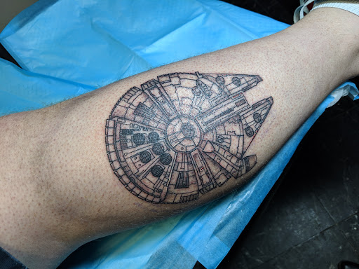 Explore egyptian hand tattoo ideas, creative tattoo ideas in Summerville, available at Mystic Tiki Tattoo Studio & Gallery