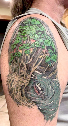 Explore mens tattoo ideas leg, creative tattoo ideas in Berwick, available at Truth Custom Tattoo, Design & Gallery