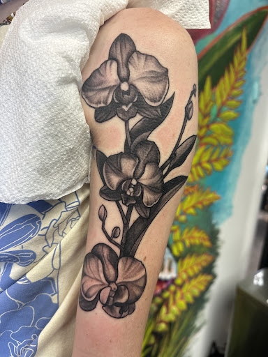 Explore grandmother tattoos ideas, creative tattoo ideas in Topeka, available at Looking Glass Tattoo & Gallery