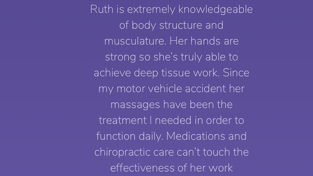 Therapeutic Massage by Ruth Mitchell