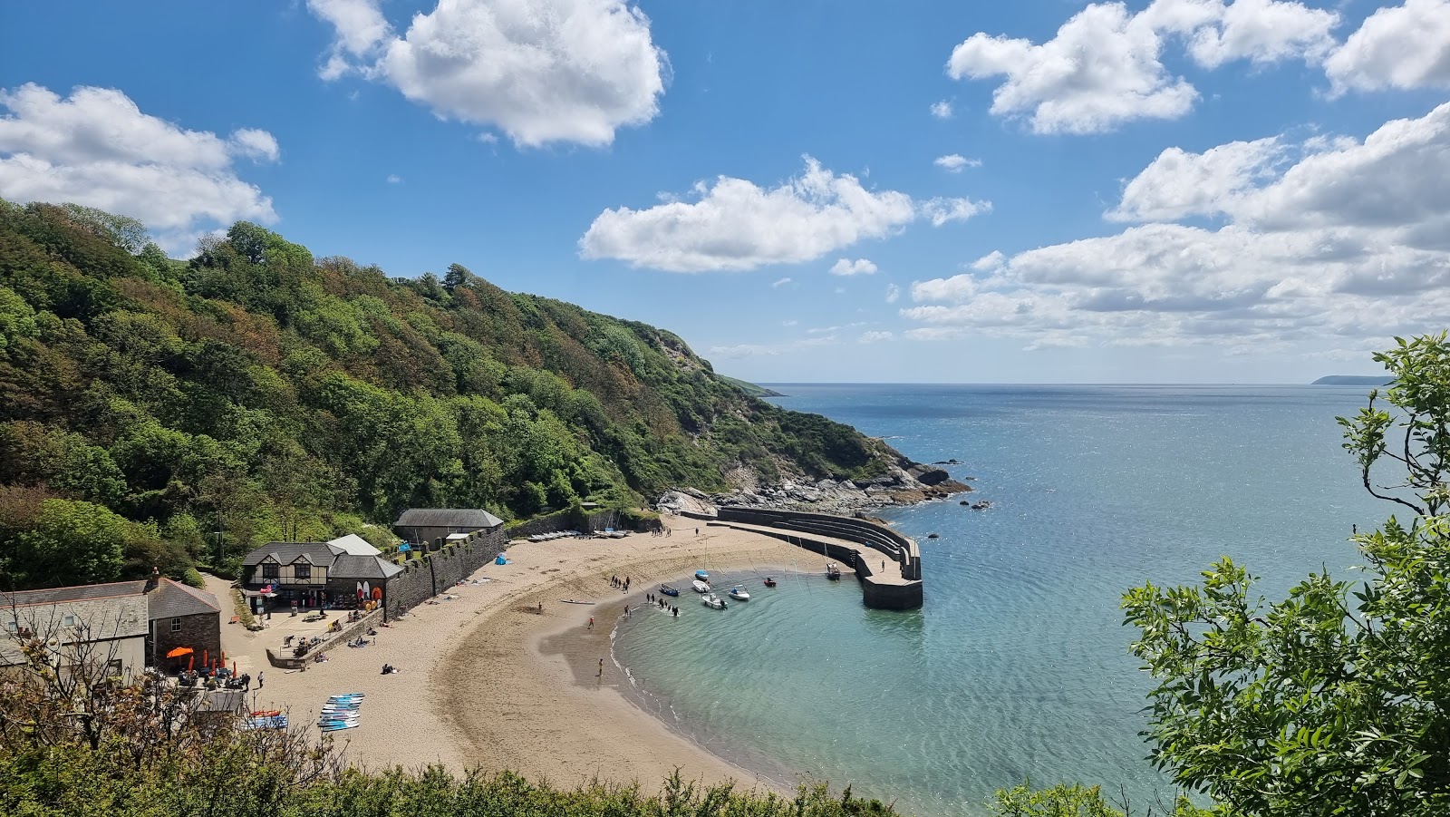 Photo of Polkerris beach and its beautiful scenery