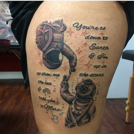 Explore wizard of oz tattoo ideas, creative tattoo ideas in Powell, available at Against All Odds Tattoos and Piercings