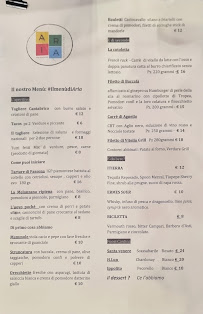 Menu du Aria à Lamezia Terme