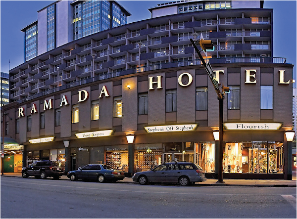Stock image of the Ramada Plaza in Calgary Downtown