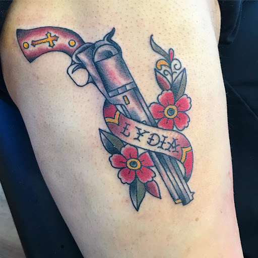 Explore infinity couple tattoo ideas, creative tattoo ideas in Madera, available at Sea Wolf Tattoo