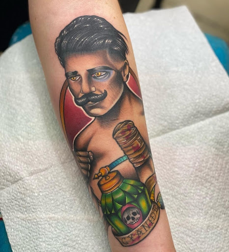 Explore tattoo ideas inside arm, creative tattoo ideas in Broken Arrow, available at Cat & Dagger Tattoo LLC