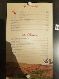 Restaurant marocain La Table Marocaine du XV à Paris (le menu)