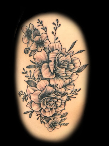 Explore matching husband and wife tattoo ideas, creative tattoo ideas in Eustis, available at Iron Will Tattoo