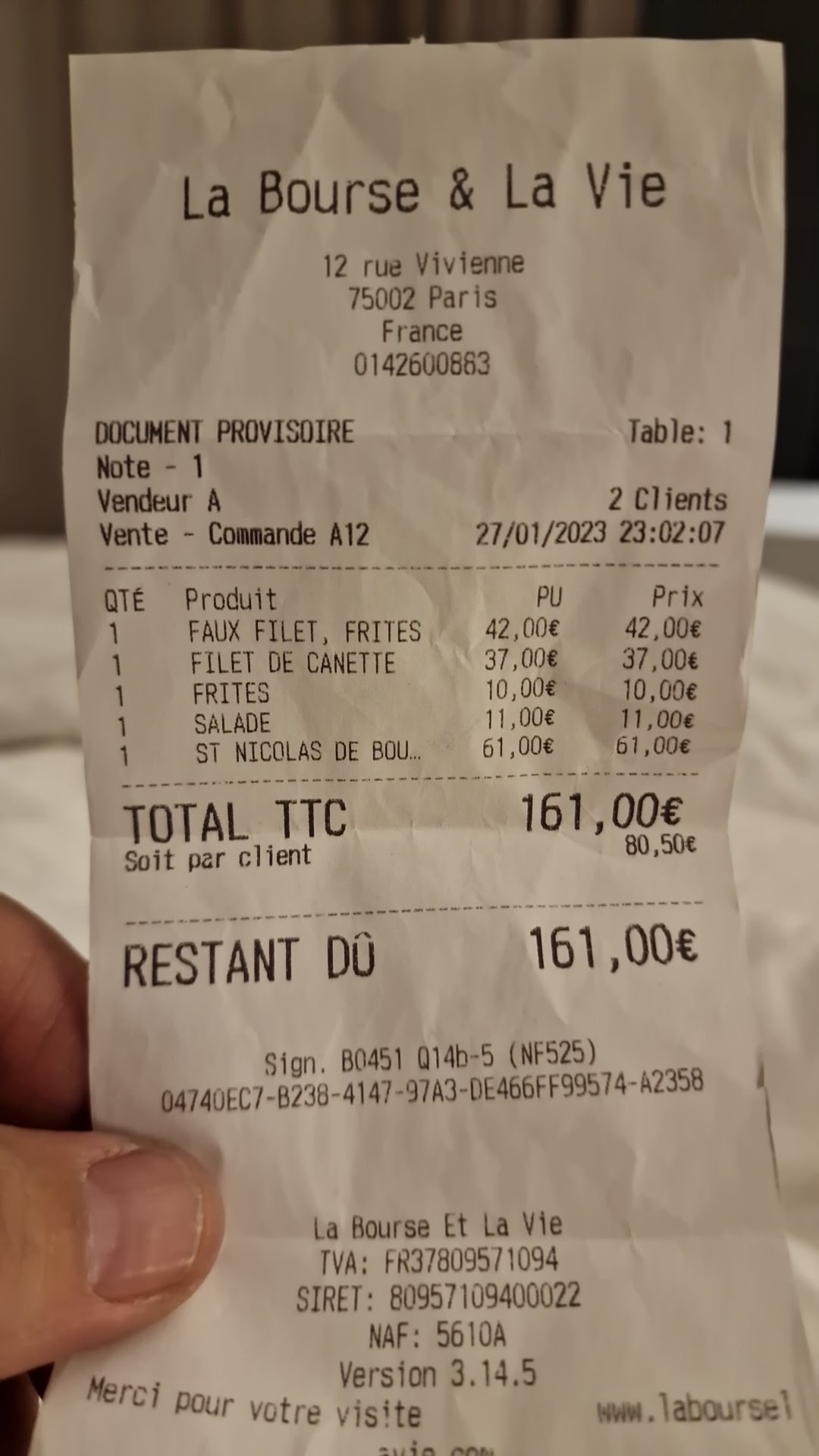 Photo n° 1 de l'avis de Ramon.l fait le 27/01/2023 à 23:09