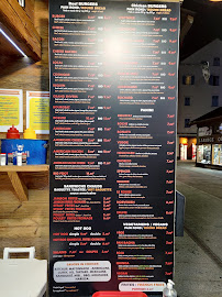 Menu / carte de La maison des burgers à Chamonix-Mont-Blanc