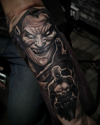 Explore wind tattoo ideas, creative tattoo ideas in Woodside, available at Fiction Tattoo Inc.