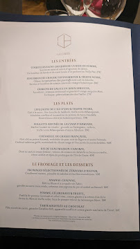 Menu du Origines Restaurant à Paris