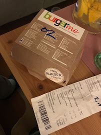 Restaurant de hamburgers burgerme à Berlin (le menu)