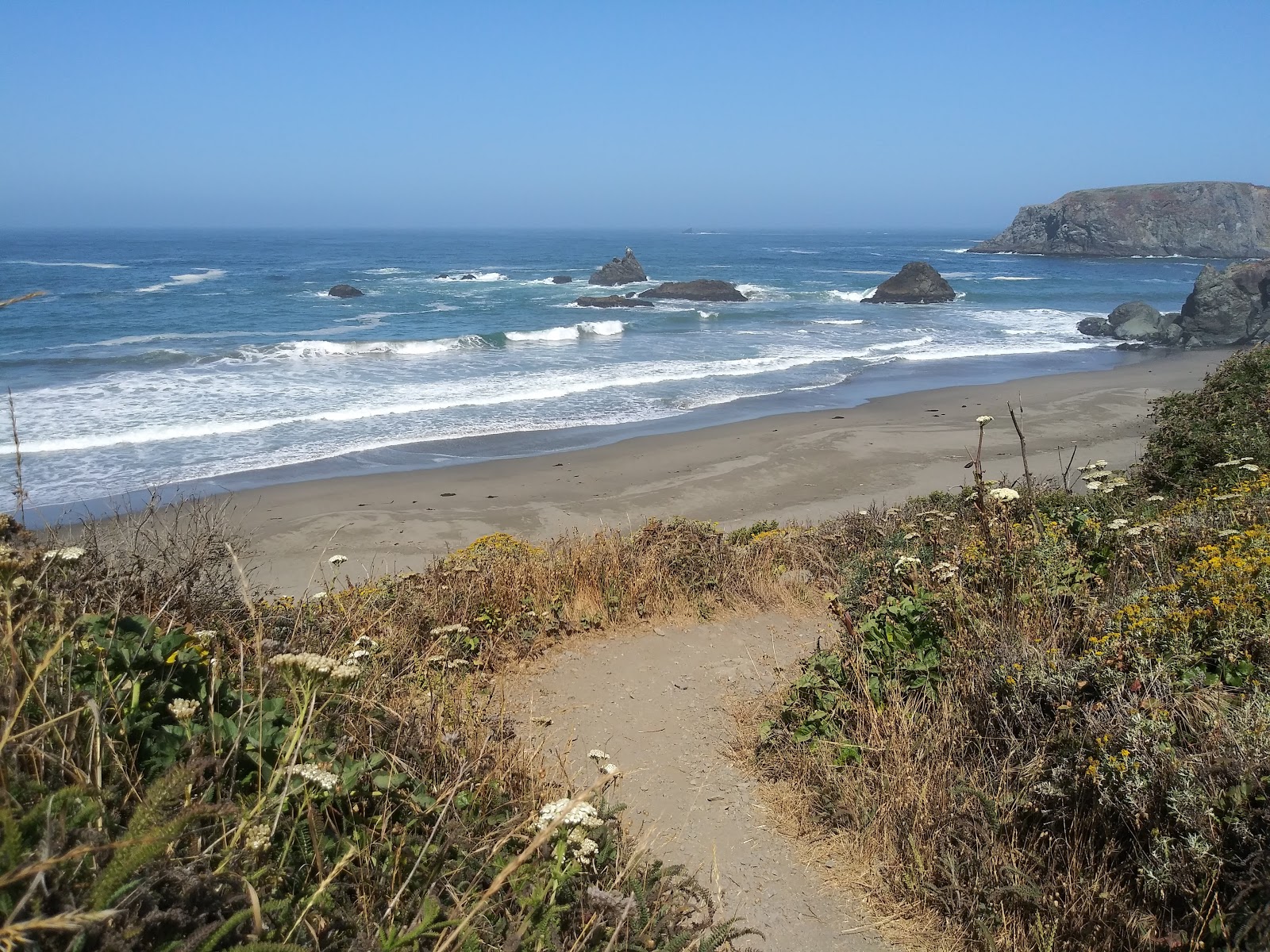 Foto von Blind Beach mit gerader strand