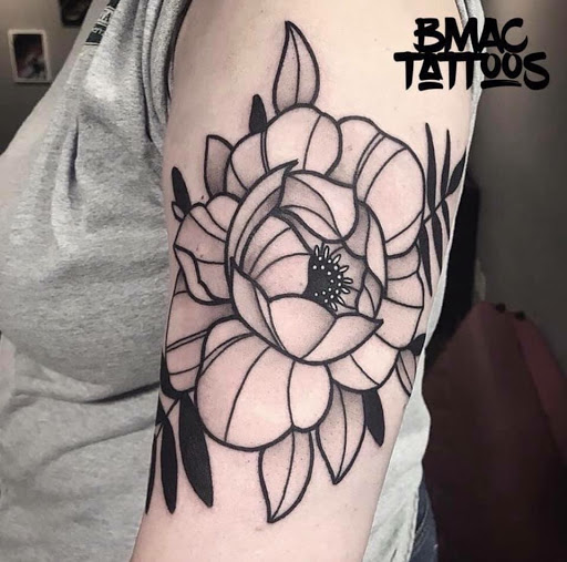 Explore patriotic sleeve tattoo ideas, creative tattoo ideas in Arlington, available at Urbans Tattoo & Piercing Studio