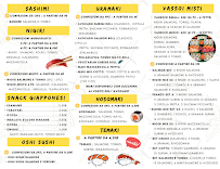 Menu du WARAI SUSHI Pinerolo à Pinerolo