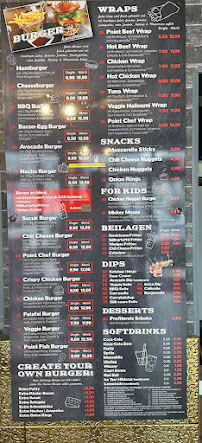 Carte du BURGER POINT à Erlensee