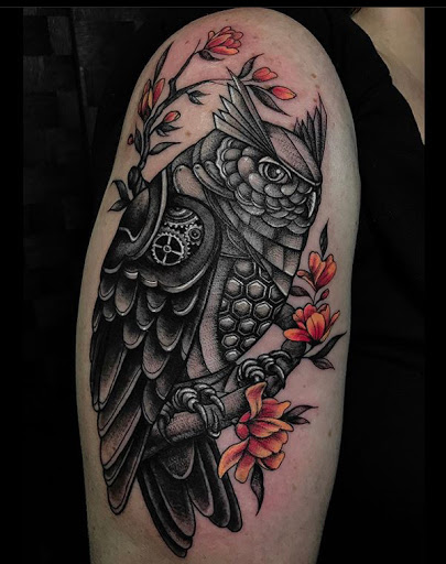 Explore love hate tattoo ideas, creative tattoo ideas in Bellefonte, available at Juniper Studio