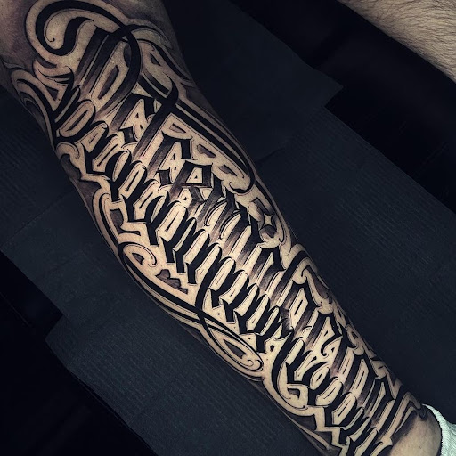 Explore shaded tattoo sleeve ideas, creative tattoo ideas in Corona, available at Crop Circles Tattoo Studio