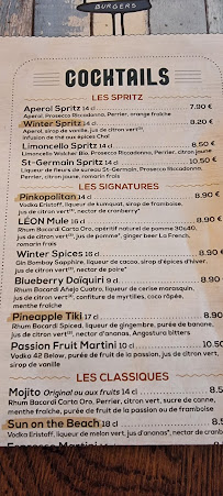 Restaurant Léon - Lille-Wasquehal à Wasquehal (le menu)