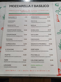 Menu / carte de Mozzarella e Basilico -Accademia della Pizza- à Perpignan