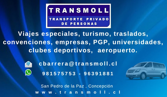 Traslados de personas Transmoll SPA Concepción - Servicio de transporte