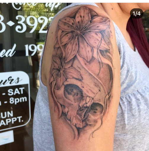 Explore scar covering tattoo ideas, creative tattoo ideas in Glen Head, available at Twin Moon Creations