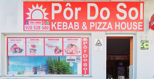 Por do sol kebab e pizza em Guarda