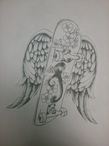 Explore skateboarding tattoo ideas, creative tattoo ideas in Walla Walla, available at Tatmandu